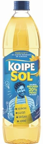 Koipesol Olio di Girasole, Bottiglia da 1 Litro, Confezione da 3
