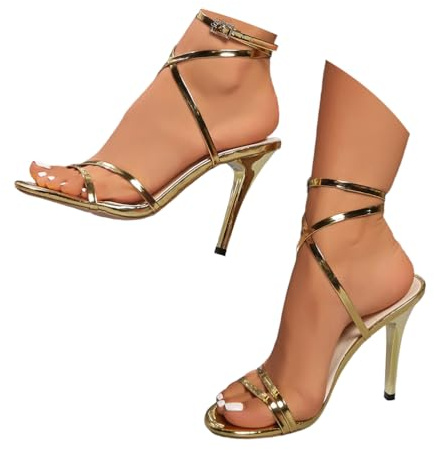Onsoyours Sandales à Talons Hauts pour Femme Chaussures Talon Stiletto Été Sexy High Heels