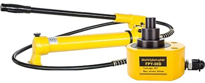 Hydraulic Jack Power Kit, Micro Hydraulic Cylinder, Manual Hydraulic Hand Pump, 20T Capacity, Designed for Industrial Applications