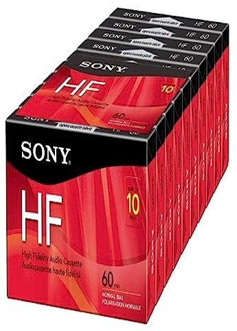 Sony 10C60HFL 60-Minute HF Cassette Recorders - 10 Brick