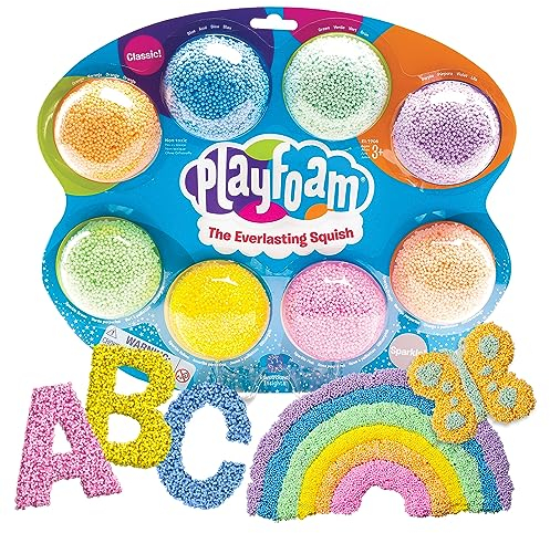 Learning Resources Spielknete Playfoam 8-er Set, spielschaum kinder, basteln ab 3 jahre, therapieknete/schulknete, sensorik autismus spielzeug, Geschenke für Kinder ab 3 4 5 6 Jahren, Jungen/Mädchen