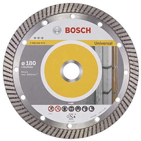 Bosch Accessories 2608602674 Disque à tronçonner diamanté best for universal turbo 180 x 22,23 x 2,5 x 12 mm