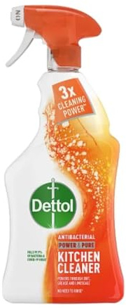 Dettol Power and Pure Kitchen Cleaner Spray, 1L [Packaging may vary]