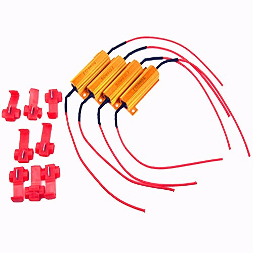 Lastwiderstand Widerstand,4 Stück 50W 6 Ohm Widerstand für LED SMD Blinker Fehlercode Fix