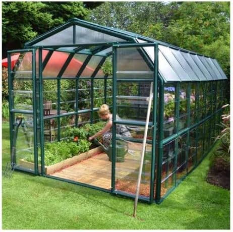 Canopia Serre de Jardin en Polycarbonate Rion Grand Gardener 13,72 m², Ancrage au Sol Oui