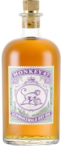 Monkey 47 Barrel Cut Schwarzwald Dry Gin – Fein-süßlicher Ultra Premium Gin mit Fruchtnote und milden Röstaromen – Limitierte Auflage – 1 x 0,5 L
