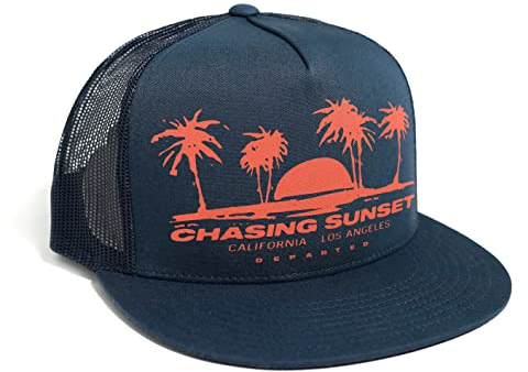 DEPARTED Herren Mesh Trucker Hat mit Print/Motiv - Snapback Cap - No. 337, Coastal Navy