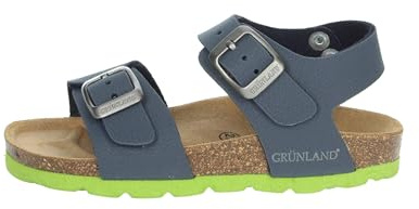 Grunland Junior SB0901 Luce Sandalo BAMB. S. Blu-Lime 29