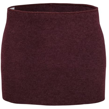 wobera Leib- und Nierenwärmer aus Wolle/Seide, intensive Ausführung, für Damen und Herren (Gr. L, Farbe: brombeer)