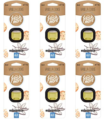 Fresh & More Auto-Lufterfrischer Clips Vanilla Cookie - (6er Pack) 4ml