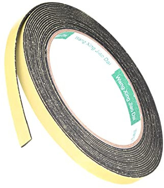 PATIKIL 0.3x0.04x16.4ft Schiuma Sigilla Nastro, 1pz Adesivo Intemperie Striscia Isolamento Guarnizione per Porta Finestra Sigillatura