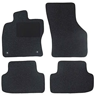 Fußmatten passend für Nissan Micra C+C III Typ K12 (Baujahr 2005-2010), Hit anthrazit | 4-TLG | Umrandung grau