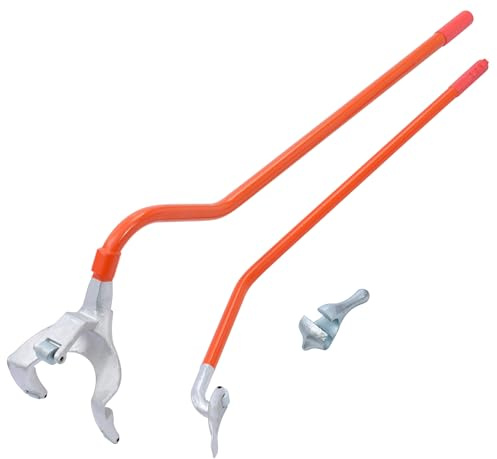 AIM Tools Cambiador neumáticos 17,5 a 24,5 Herramienta extracción Montaje y desmontaje para camión sin cámara guardaespaldas Adicional Cambio Manual Ruedas para reparación automóviles y Camiones