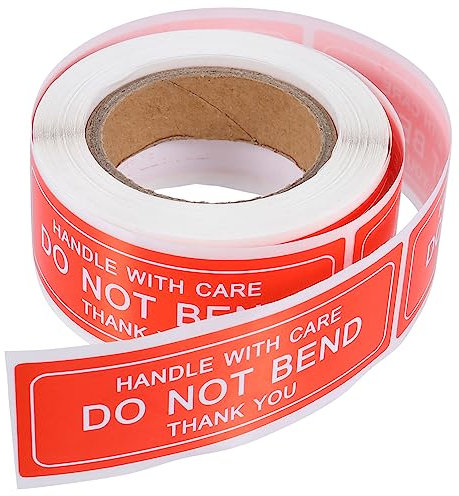 NUOBESTY 300pcs Labels Roll Handle Care Fragile Stickers Shipping Labels for Suitcase