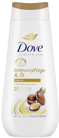 Dove Advanced Care Crema de ducha nutritiva, cuidado intensivo y aceite, 225 ml