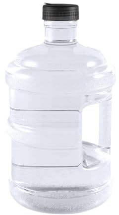 Milageto Getränkespender Verdickter Wasserspender, 15L Getränkespender Wiederverwendbar für die Küche, Reine Wasserflasche Tragbarer Wassereimer mit Henkel für Wasser, Saft, Getränke, Schwarz 7.5L