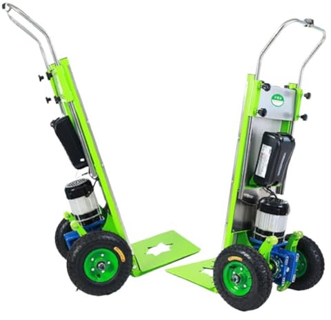 zhyunvd Arbeitssparender Handwagen Handkarren-Treppensteiger Elektrische Treppensteiger-Handkarren Wagen Mit 1500W Bürstenlosem Motor Abnehmbarer Batterie (48 V/48 Ah) Tragfähigkeit (300 Kg) A
