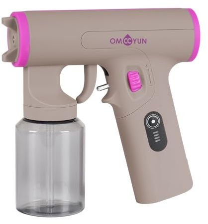 OMCCYUN Máquina de bronceado en aerosol inalámbrica, potente motor sin escobillas con perilla de control de fluido, cargador USB, kit de bronceado en aerosol portátil de viaje para el hogar, salón