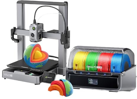 Creality Hi Combo Impresora 3D,Impresora 3D Multicolor con CFS,500 mm/s de Alta Velocidad,nivelación automática,Lectura automática del filamento (Hi Combo)
