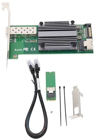 Carte Ethernet NIC, Transmission Stable 10 Go Carte NIC Ethernet, Contrôle de la Limitation de M.2 à 10 Go, pour Le Bureau de L'appareil Mobile