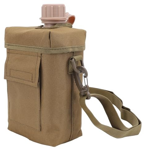 CHICIRIS Bouteille à Eau 2L avec Grande capacité avec Cruche à Eau en PVC, Délicieuse Cruche D Boucle Peu Profonde pour Voyages de Sport en Plein Air, Sangle Réglable Bleu Bleu (Kaki)