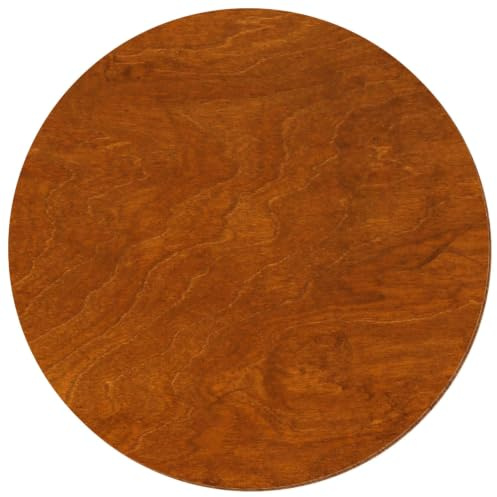 Dischi di legno per fai da te, 3-50 cm, verniciati su entrambi i lati, in compensato di betulla da 3 mm, dimensioni: 40 cm, confezione da 1 pezzo
