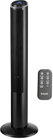 Ventilador de Torre brivolt. BVTV50 — Silencioso, 3 Velocidades, Control Remoto, 50 W, 102 cm