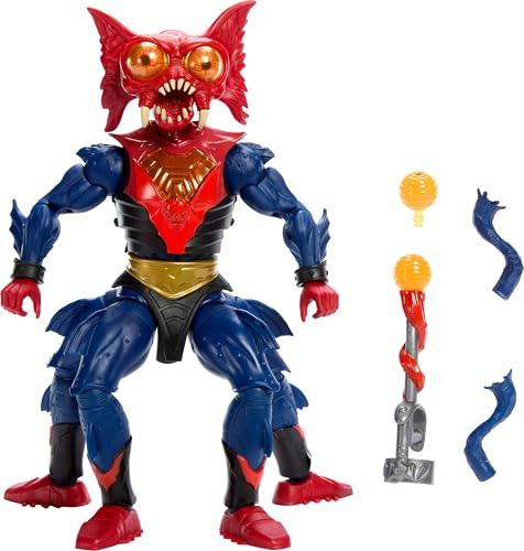 Masters of the Universe Masterverse Deluxe samlarfigur med 30 leder, utbytbara delar eller rustningar ingår, 6+ år, JHJ81