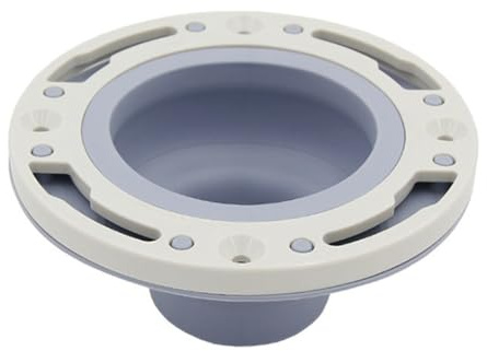 Kit di riparazione per flangia WC con anello di tenuta in silicone, estensore per flangia del WC, kit di riparazione per tubi di scarico da 7,6 e 10,2 cm, strumento di installazione per impianti