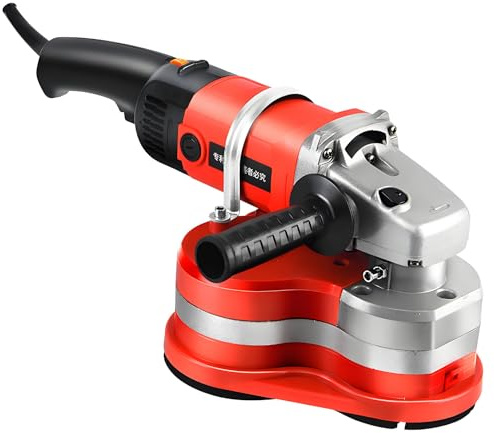 Nicvrea Levigatrice Portatile a Tre Teste per Pareti e Pavimenti | Set Levigatrice per Cemento per Pareti e Pavimenti | Lucidatrice Versatile per la Rifinitura di Superfici in Cemento E