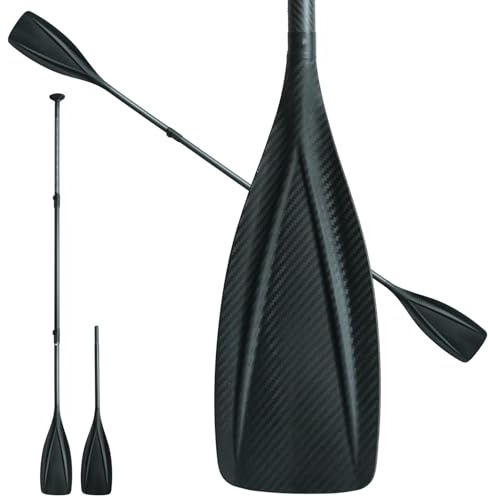 niphean SUP Paddel, Schwimmfähiges Kajak Paddel in 3 oder 4 Abnehmbaren Teilen, Verstellbares Doppelpaddel für SUP (198–218 cm), Robuste Stand up Paddle