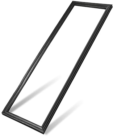 Upgraded 241786009 241786013 Refrigerator Door Gasket, Compatible With Frigidaire/Electrolux/Kenmore/Crosley Side By Side Freezer Door Seal,Replaces 241569805 5304439531 7241786001-62x 18.58 Black