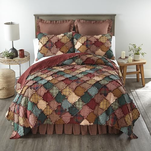 Donna Sharp Cotton King Quilt - Campfire, 105 x 105