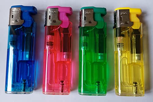 Sturmfeuerzeug Feuerzeug Color Flames 4 Stück - Flammenfarbe in Feuerzeugfarbe