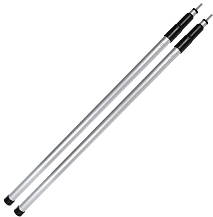 noorsk® 2 Aluminium Zeltstangen - teleskopierbar von 80 bis 240 cm - ideal als Aufstellstangen für Zelt, Tarp, Plane oder Sonnensegel - leicht & stabil - Small