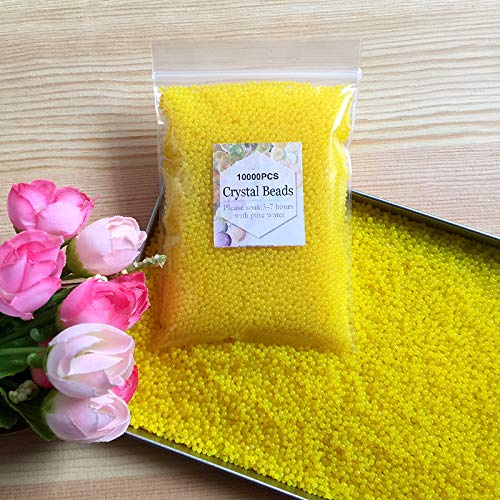 J&J Packung 10000 Stück 45-50 Gramm Farben unterschiedlich gemischte Wasserperlen, Wasserperlen, Kristall-Gel Terreno Gelatin Perlen für die Dekoration Hochzeit Weihnachten Garten Küche