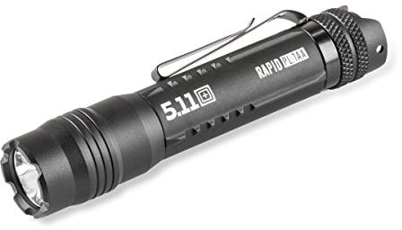 5.11 Tactical Rapid PL1AA - Torcia a LED, impermeabile, resistente agli urti, clip regolabile