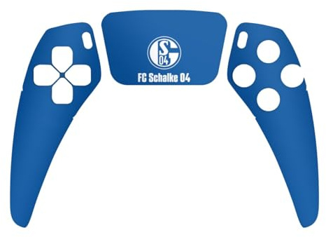DeinDesign Skin kompatibel mit Sony PlayStation 5 Controller PS5 Folie Sticker Bundesliga FC Schalke 04 Fußball