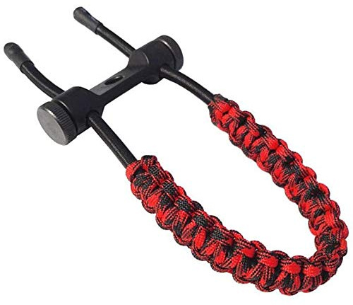 AMEYXGS Sangle de Poignet pour Tir à l'arc Élingue de Poignet d'arc Composé Réglable pour Arc Classique Arc à Poulies Accessoires de Chasse