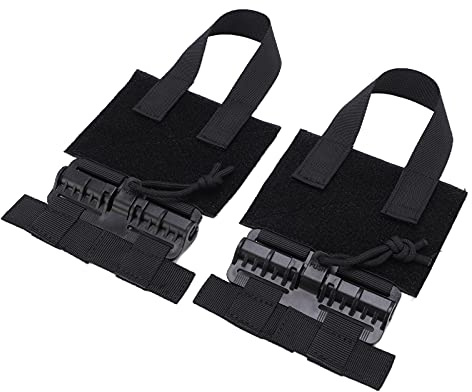 2 Stück Westen Schnellverschluss, Nylon Kummerbund Plattenträger Plattenträger Schnellverschluss, Quick Release Buckle Plate Carrier Zubehör für Taktischen Rucksack Riemenschnallen (Schwarz)
