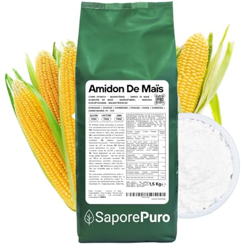 SaporePuro Almidón de Maíz 1500 gr - Sin Gluten