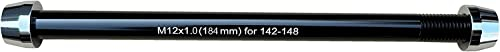 Fahrradtrainer-Adapter für Fahrrad-Indoor-Trainer, 12 mm, Achse 1,0/1,5/1,75 Gewindesteigung, mehrere Längen (M12 184-1,0)