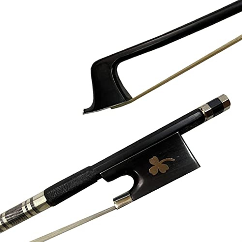 Geigenbogen High Class Black Carbon Faser Geige Bogen 4/4 Größe Neues Weißes Pferdehaar Professionelle Bogen Violine