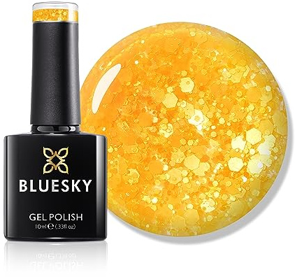 Bluesky Gel Polish - Glitter Neon 08 Yellow