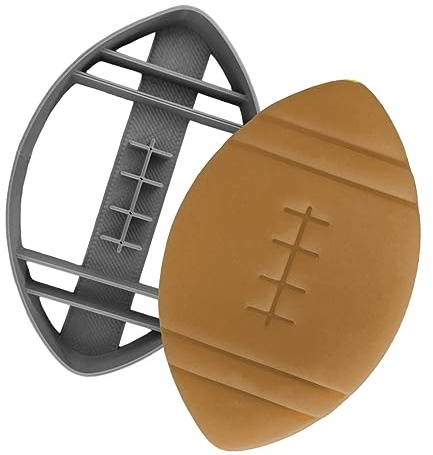 Moose Goods American Football Cookie Cutter 4.5 Inch - Sports Cookie Cutters Shapes & Stamp, football Cookie Cutter for DIY Baking Supplies