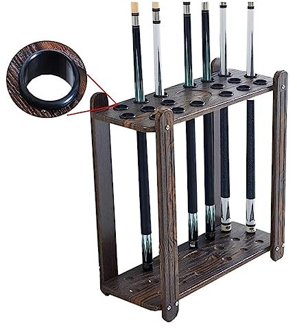 ANIIC Pool-Queue-Halter Billard-Queue-Racks, Bodenständer, Billard-Queue-Halter, 18 Hält Pool-Queue-Stick-Rack-Halter Billard Queue Halterung