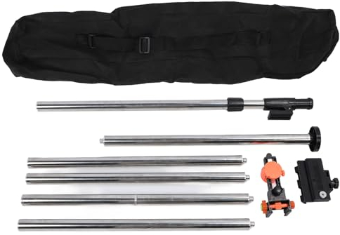Adjustable Level Mounting Pole Aluminum Alloy Telescopic Rod with Carrying Bag for Contractors Engineers Surveyors