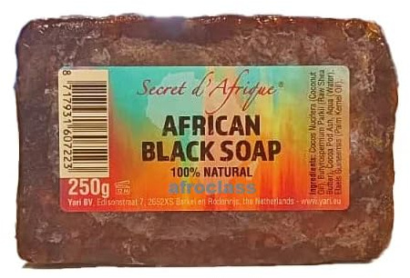 Africain Black Soap 100% Naturel Savon Noir 250g