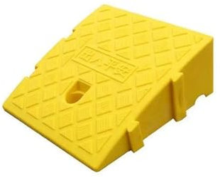 JMORCO Rollstuhlrampe Bordsteinrampen, strapazierfähige Schwellenrampe aus Kunststoff, tragbare, leichte Mattenunterlage for Autoanhänger, LKW, Fahrräder, Motorräder, Rollstühle, Bordsteinramme(E)