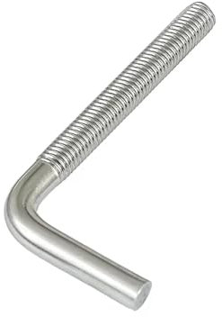 1–10 Stück 304 Edelstahl 7-förmige Schraube/Vierkantschraube/L-förmige Schraube/7-förmiger Ankerbolzen M4 M5 M6 M8 M10 M12(1pcs M10X120)